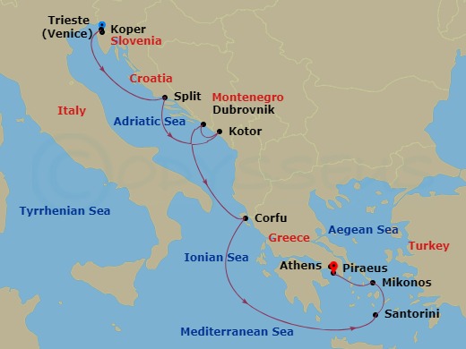 Trieste (Venice) Discount Cruises