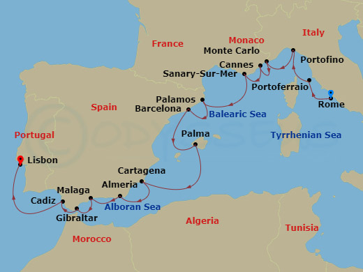Western Mediterranean Discount Cruises