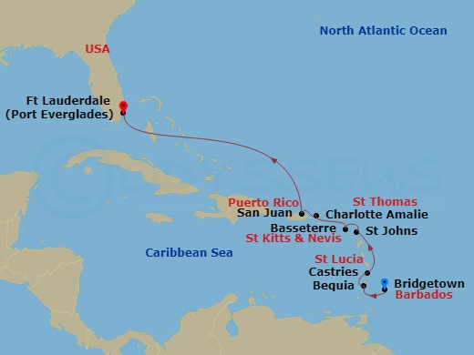 Barbados (Bridgetown) Discount Cruises