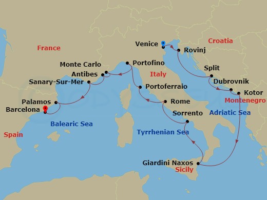 Southern Europe Discount Cruises